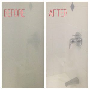 Norwex Shower Before + After