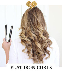 Long lasting curls with a flat iron