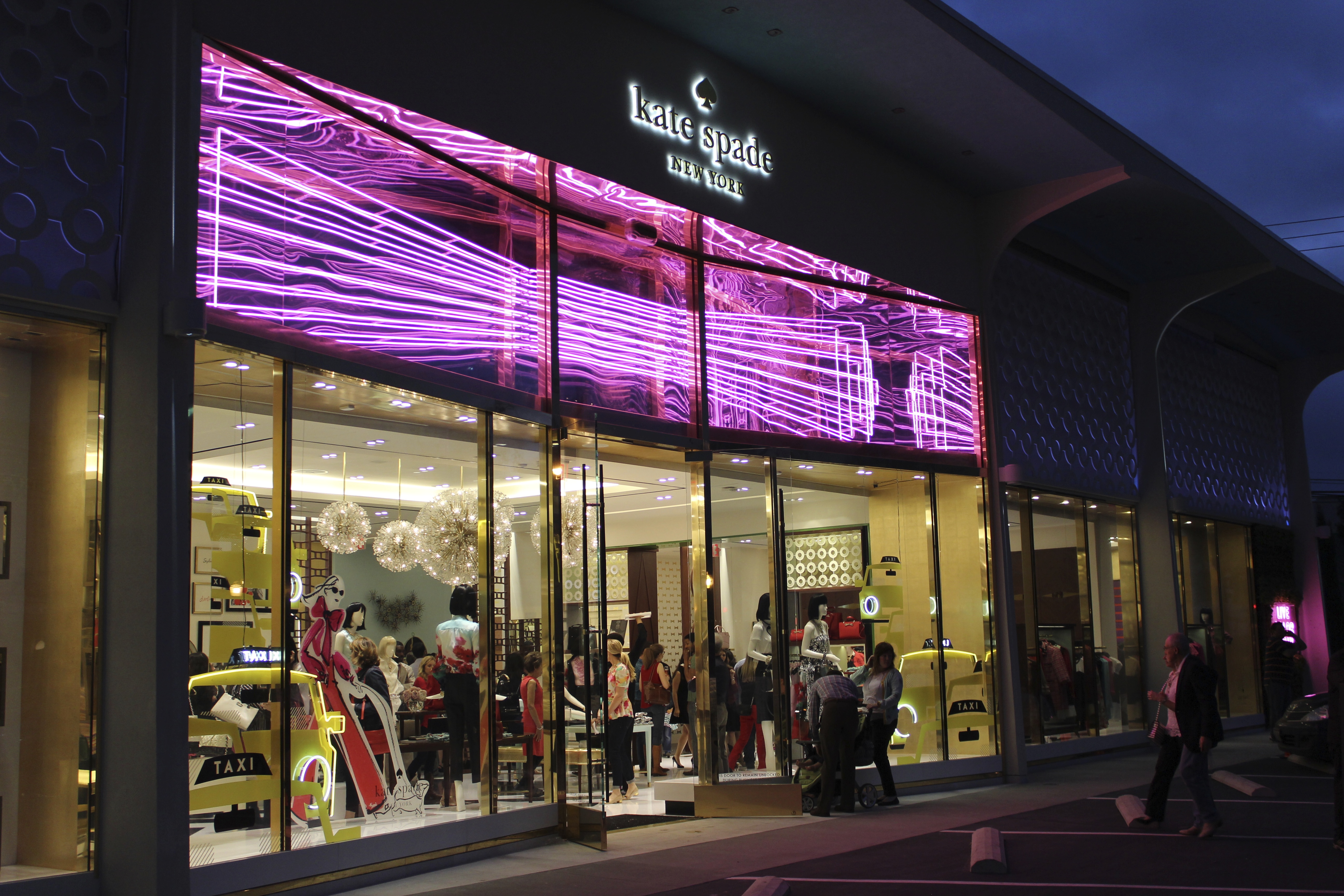 Louis Vuitton Neon Window Display, Melanie S