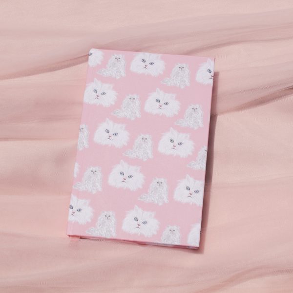 Pink Cat Notebook Journal Designed by Shelley Cohen of Shelley Elizabeth Designs
