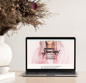 Money Therapy Sales Page Design for Nicole Iacovoni by Shelley Elizabeth Designs